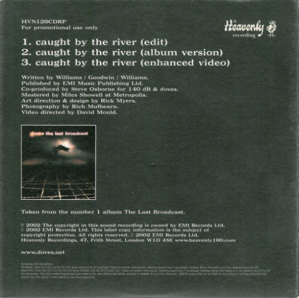 Doves : Caught By The River (CD, Single, Enh, Promo)