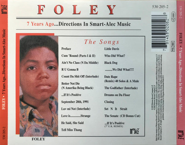 Foley : 7 Years Ago ... Directions In Smart-Alec Music (CD, Album)
