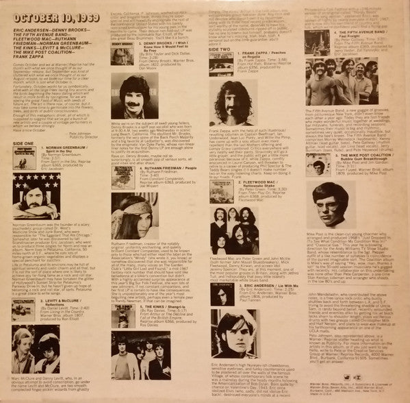 Various : October 10, 1969 (LP, Comp, San)
