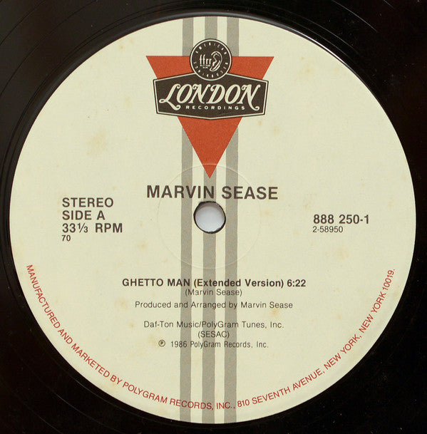 Marvin Sease : Ghetto Man (12")