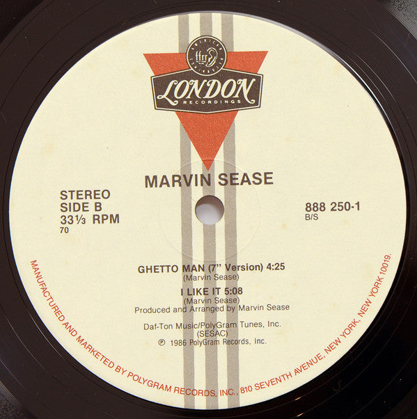Marvin Sease : Ghetto Man (12")