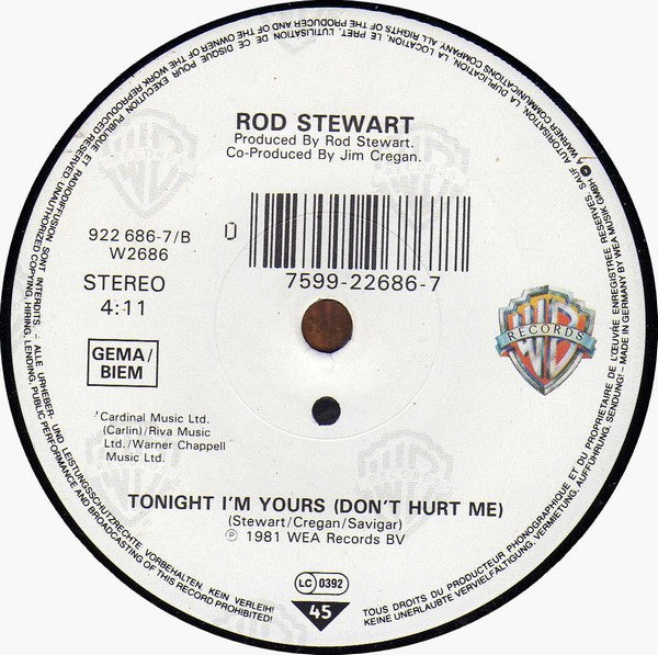 Rod Stewart Featuring Ronald Isley : This Old Heart Of Mine (7", Single, Sol)