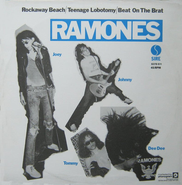 Ramones : Rockaway Beach / Teenage Lobotomy / Beat On The Brat (12", Single)