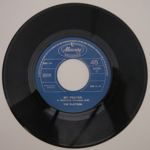 The Platters : The Great Pretender (7", Single, Mono, RE)