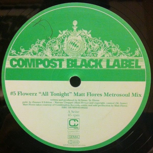 Flowerz / Tyree Cooper & Matt Flores Pres. Goosebumpz : All Tonight / Close Life Off (12")