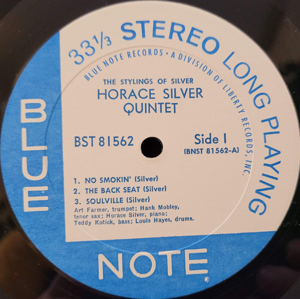 The Horace Silver Quintet : The Stylings Of Silver (LP, Album, RE, Lib)