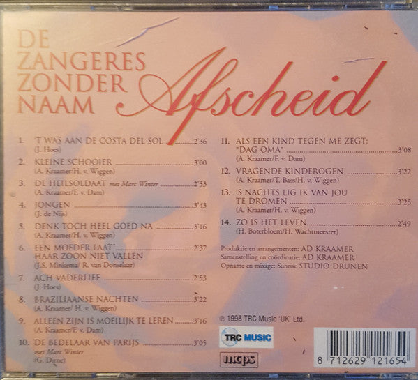 Zangeres Zonder Naam : Afscheid (CD, Album, RE)