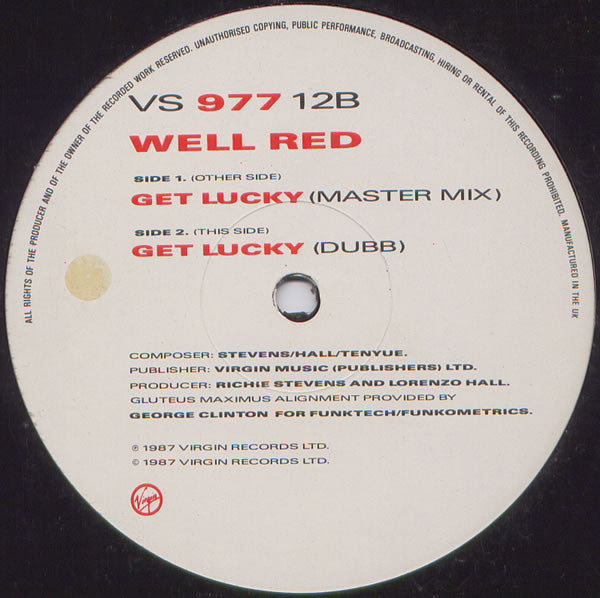 Well Red : Get Lucky (12")