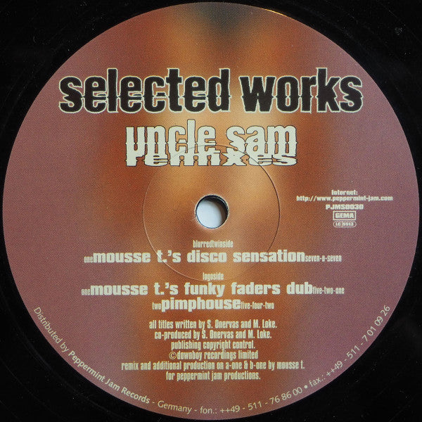 Selected Works : Uncle Sam (Remixes) (12")