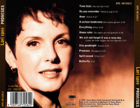 Lori Spee : Promises, Lori Spee Sings Herman Van Veen (CD, Album)