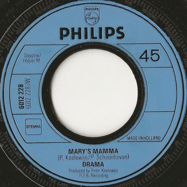 Drama (8) : Mary's Mamma (7", Single)