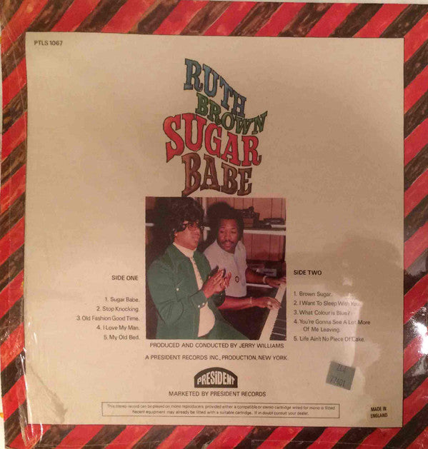 Ruth Brown : Sugar Babe (LP)