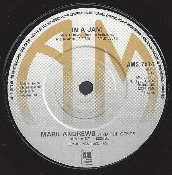 Mark Andrews And The Gents : Big Boy (7", Single)