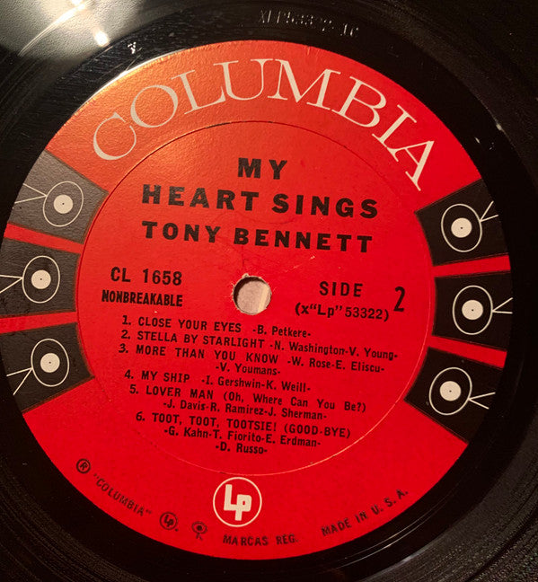 Tony Bennett : My Heart Sings (LP, Album, Mono)