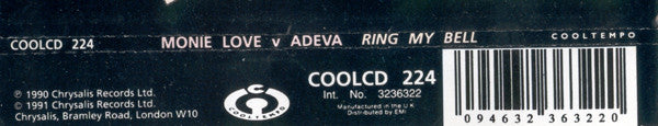 Monie Love Vs Adeva : Ring My Bell (CD, Single)