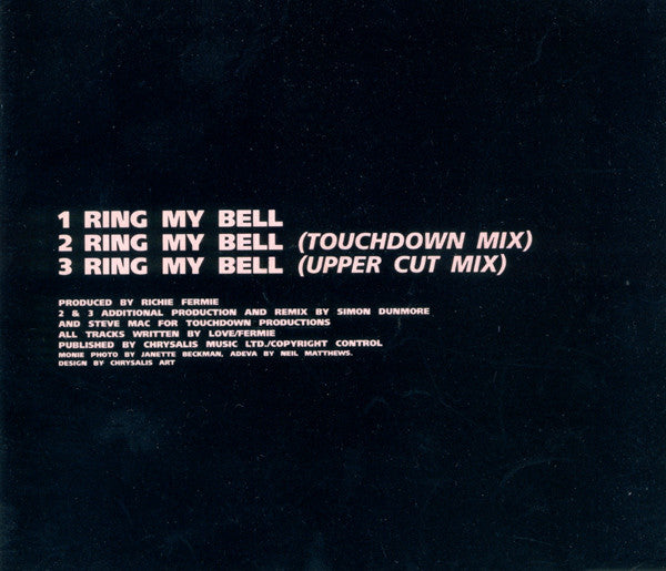 Monie Love Vs Adeva : Ring My Bell (CD, Single)
