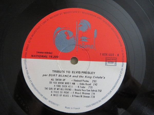 Burt Blanca And The King Creole's : Tribute To Elvis Presley - Vol. 17 (LP, Comp, Mono)