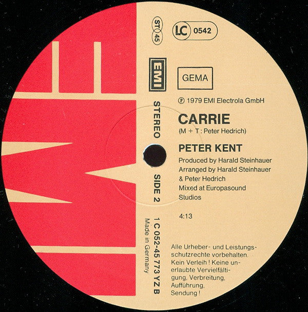 Peter Kent : It's A Real Good Feeling (12", Maxi)