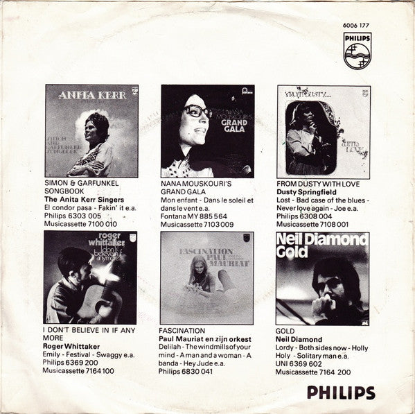 Val Doonican : Morning  /  Go My Way (7", Single)