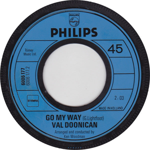 Val Doonican : Morning  /  Go My Way (7", Single)