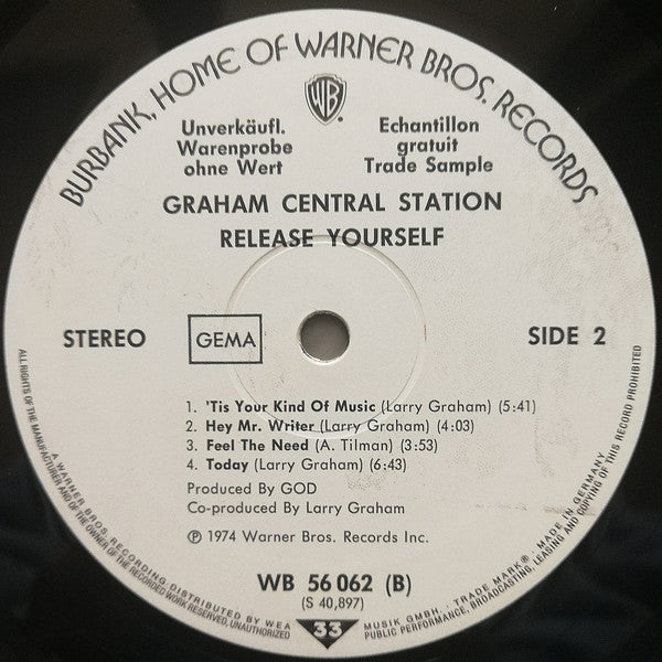 Graham Central Station : Release Yourself (LP, Album, Promo)