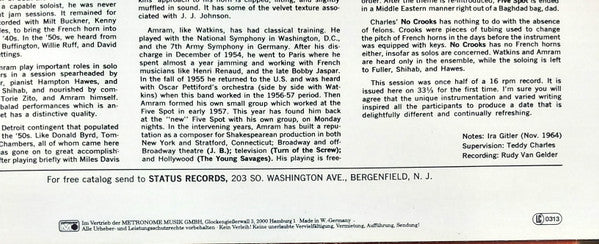 Curtis Fuller And Hampton Hawes : Curtis Fuller And Hampton Hawes With French Horns (LP, Album, RE)