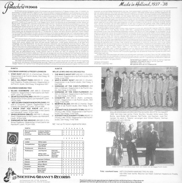 Various : Made In Holland, 1937-'38 (LP, Comp, Mono)