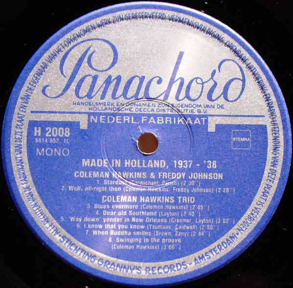 Various : Made In Holland, 1937-'38 (LP, Comp, Mono)