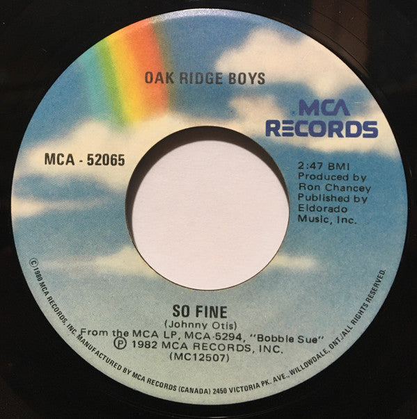 The Oak Ridge Boys : I Wish You Were Here (Oh My Darlin') (7")