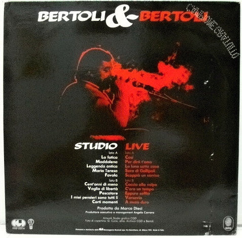 Pierangelo Bertoli : Bertoli & Bertoli (Studio ...Live) (2xLP, Album, Comp)