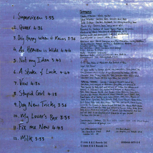 Garbage : Garbage (CD, Album, RE)