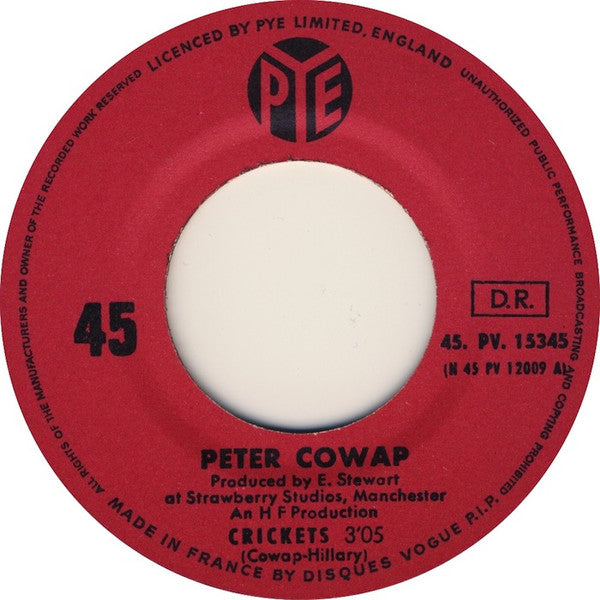 Peter Cowap : Crickets (7", Single)