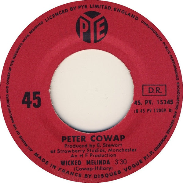 Peter Cowap : Crickets (7", Single)