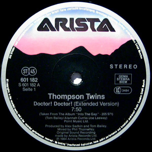 Thompson Twins : Doctor! Doctor! (12", Maxi)