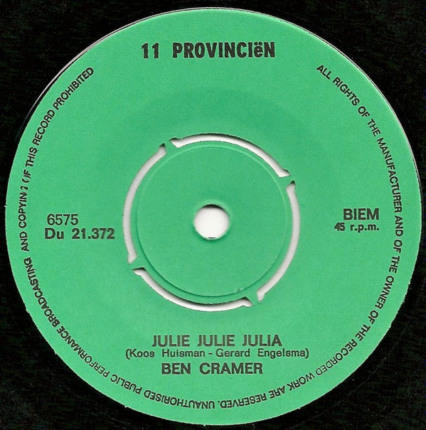 Ben Cramer : Julia (7", Single)