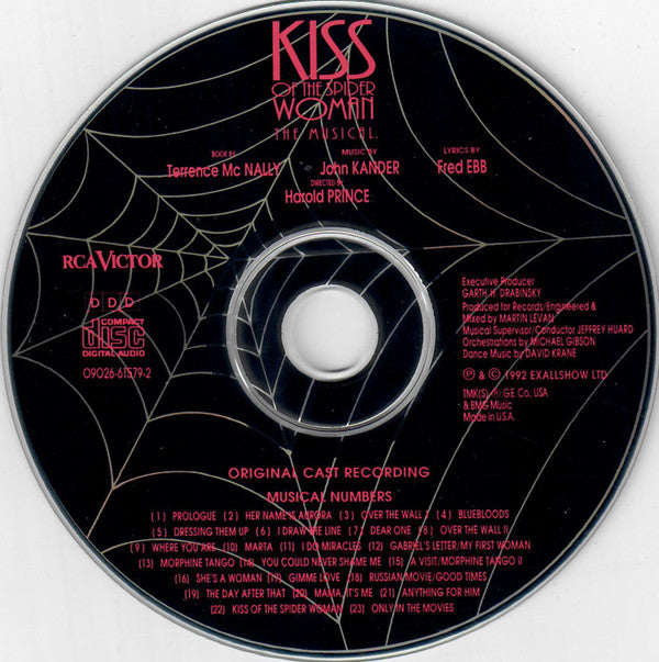 John Kander, Fred Ebb, Chita Rivera, Brent Carver, Anthony Crivello : Kiss Of The Spider Woman (CD, Album)