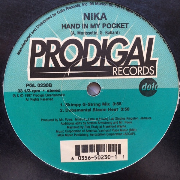Nika (23) : Hand In My Pocket (12")