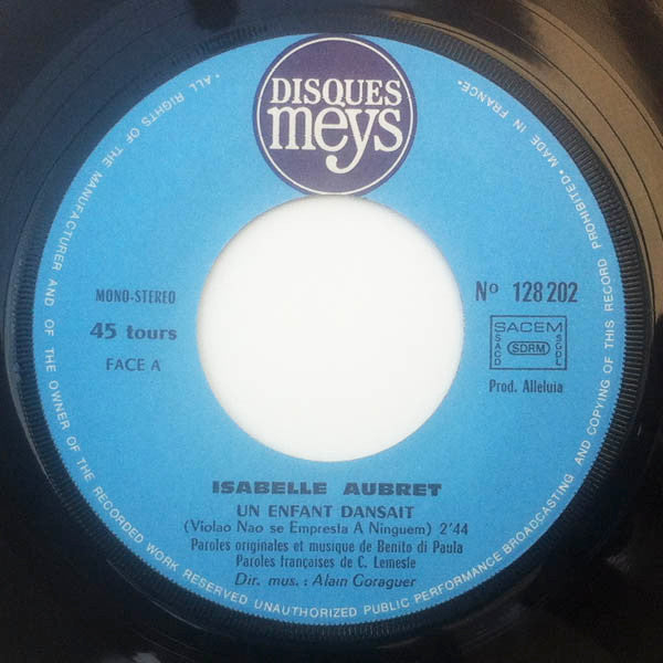 Isabelle Aubret : Un Enfant Dansait (7", Single)