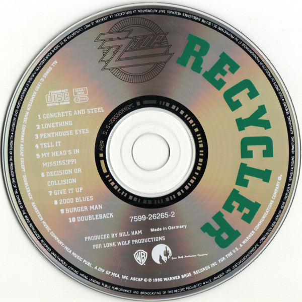 ZZ Top : Recycler (CD, Album, Club)