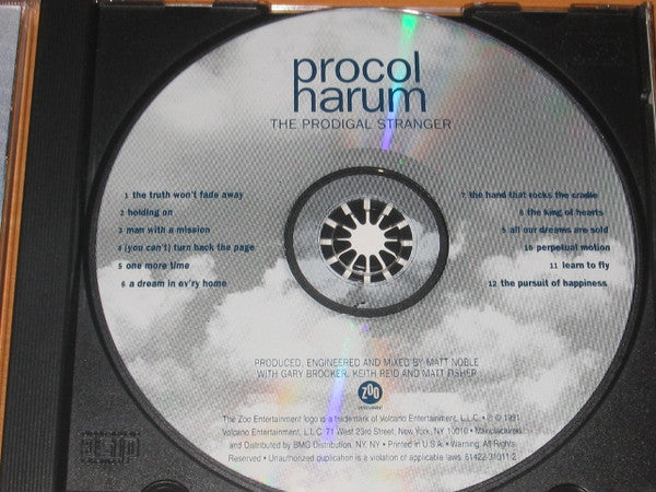 Procol Harum : The Prodigal Stranger (CD, Album)