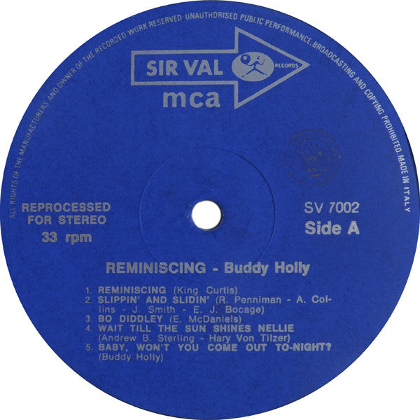 Buddy Holly : Reminiscing (LP)