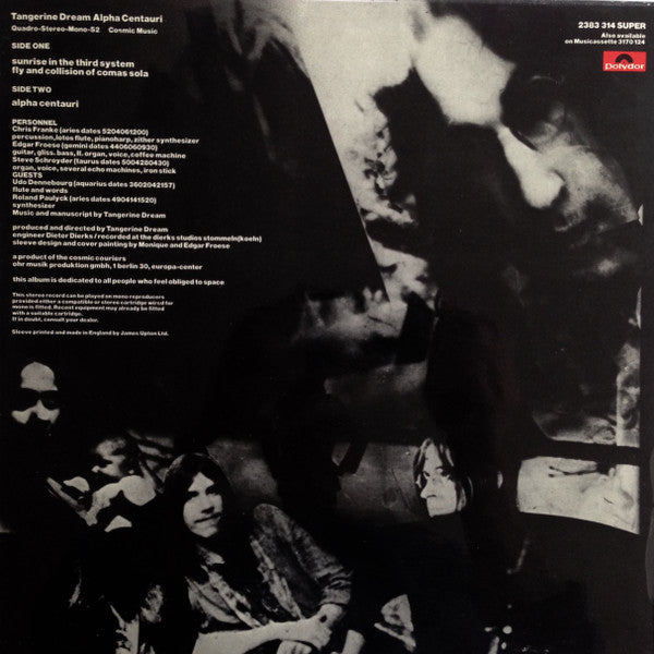 Tangerine Dream : Alpha Centauri (LP, Album)