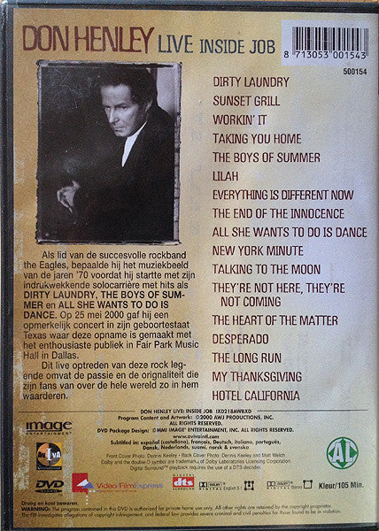 Don Henley : Live: Inside Job (DVD-V, PAL, Liv)