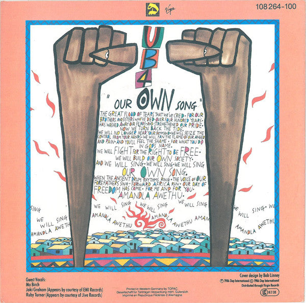 UB40 : Our Own Song (7", Single)