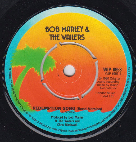 Bob Marley & The Wailers : Redemption Song (7")