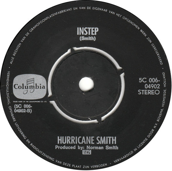 Hurricane Smith : Write The Music, Sing Your Song (7", Single, Pus)
