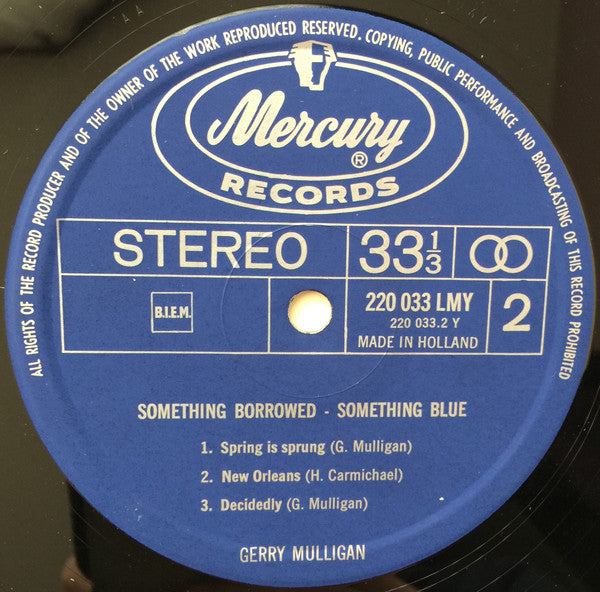 Gerry Mulligan : Something Borrowed - Something Blue (LP, Album, RE)