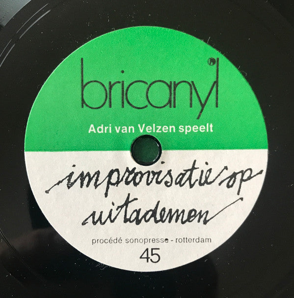 Adri Van Velsen, John McCormack (2) : Improvisatie Op Uitademen / Il Mio Tesoro (Flexi, 7")