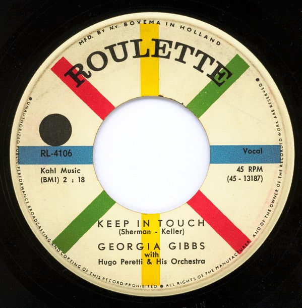 Georgia Gibbs : The Hula Hoop Song / Keep In Touch (7", Single, Mono)