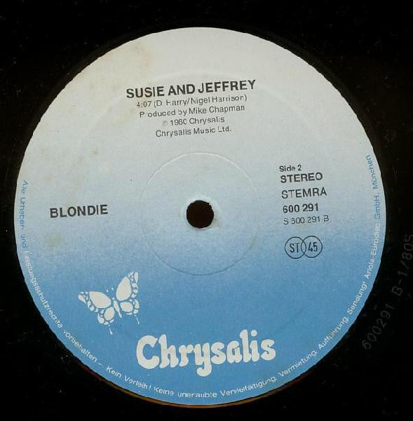 Blondie : The Tide Is High (12", Single)